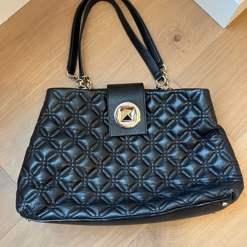 Kate Spade Black Quilted Handbag
